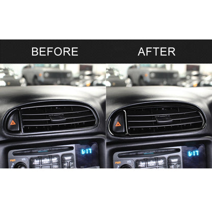 For Chevrolet Corvette C5 1998-2004 Car Central Vent Decorative Sticker, Left Drive, Central Vent