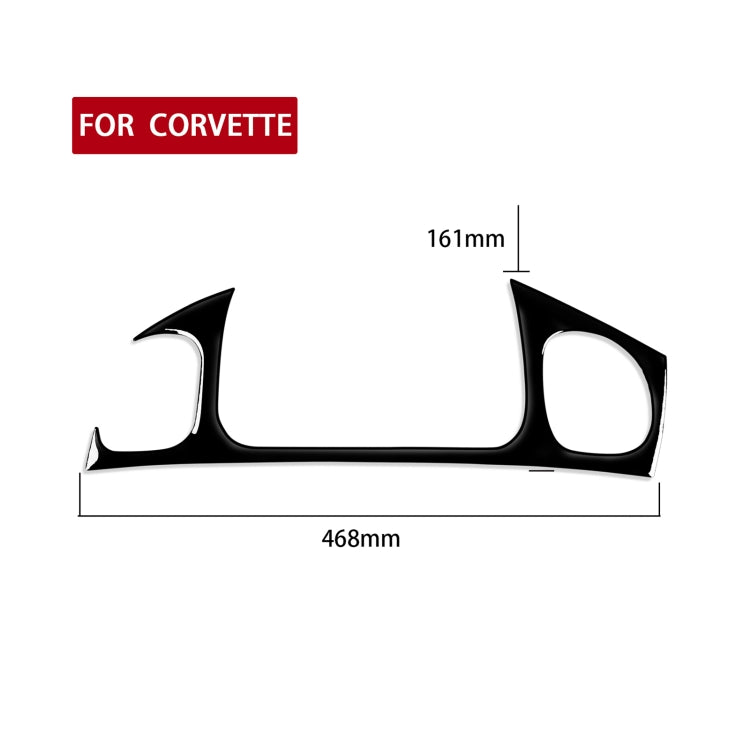 For Chevrolet Corvette C5 1998-2004 Car Copilot Air Outlet Decorative Sticker, Left Drive, Copilot Air Outlet De