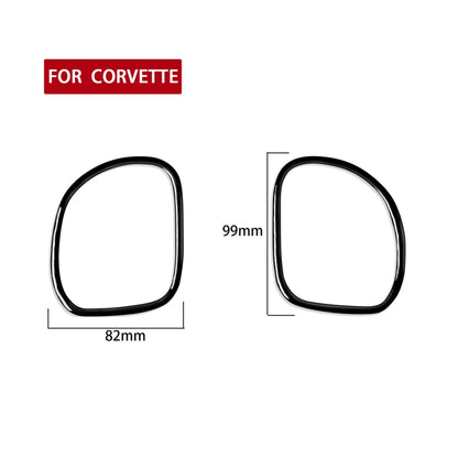 For Chevrolet Corvette C5 1998-2004 Car Copilot Air Outlet Ring Decorative Sticker, Left Drive, Copilot Air Outlet Ring