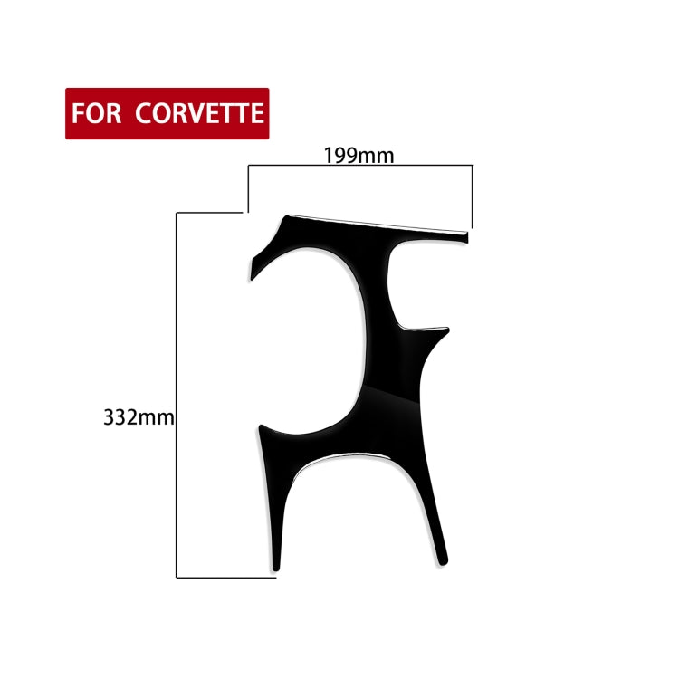 For Chevrolet Corvette C5 1998-2004 Car Gear Panel Decorative Sticker, Left Drive, Gear Panel