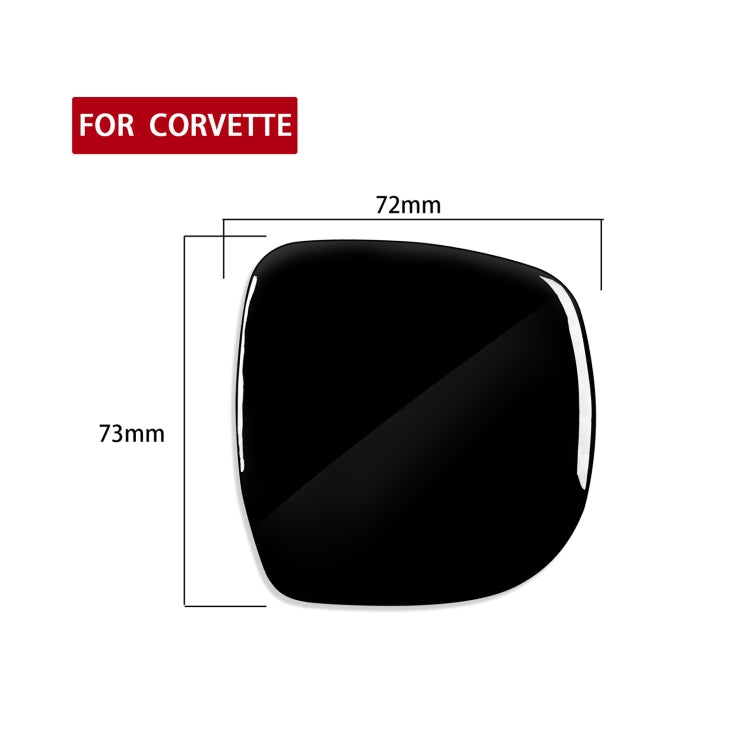 For Chevrolet Corvette C5 1998-2004 Car Water Cup Holder Cover Decorative Sticker, Left Drive, Water Cup Holder Cover