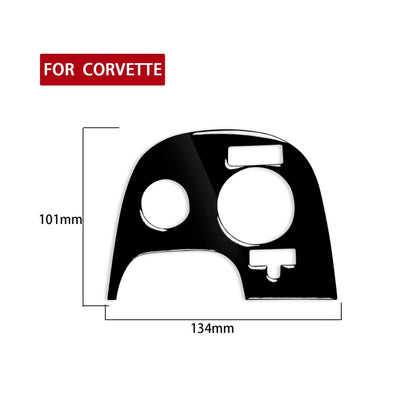 For Chevrolet Corvette C5 2000-2004 Car Lower Console B with Traction Control Decorative Sticker, Left Drive, Lower Console B with Traction Control