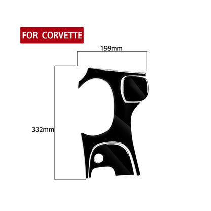 For Chevrolet Corvette C5 1998-2004 3 in 1 Car Gear Panel A Decorative Sticker, Left Drive, Gear Panel A