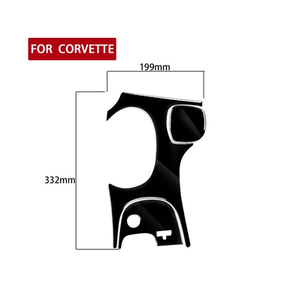 For Chevrolet Corvette C5 1998-2004 3 in 1 Car Gear Panel C Decorative Sticker, Left Drive, Gear Panel C