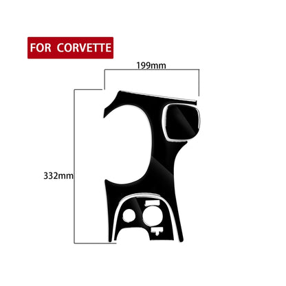 For Chevrolet Corvette C5 1998-2004 3 in 1 Car Gear Panel D Decorative Sticker, Left Drive, Gear Panel D