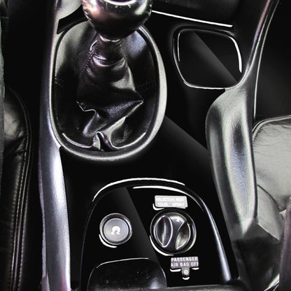 For Chevrolet Corvette C5 1998-2004 3 in 1 Car Gear Panel D Decorative Sticker, Left Drive, Gear Panel D