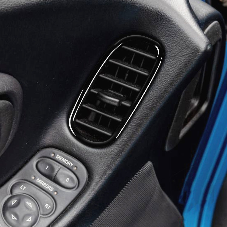 For Chevrolet Corvette C5 1998-2004 Car Driver Side Door Air Outlet Ring Decorative Sticker, Left Drive, Driver Side Door Air Outlet Ring