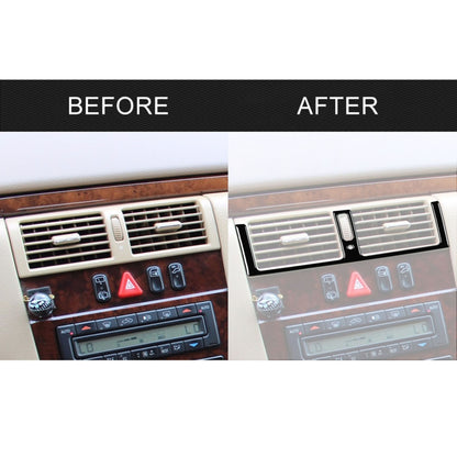 For Mercedes-Benz E-Class W210 1996-2002 Car Central AC Air Outlet Decorative Sticker, Left and Right Drive Universal, Central AC Air Outlet