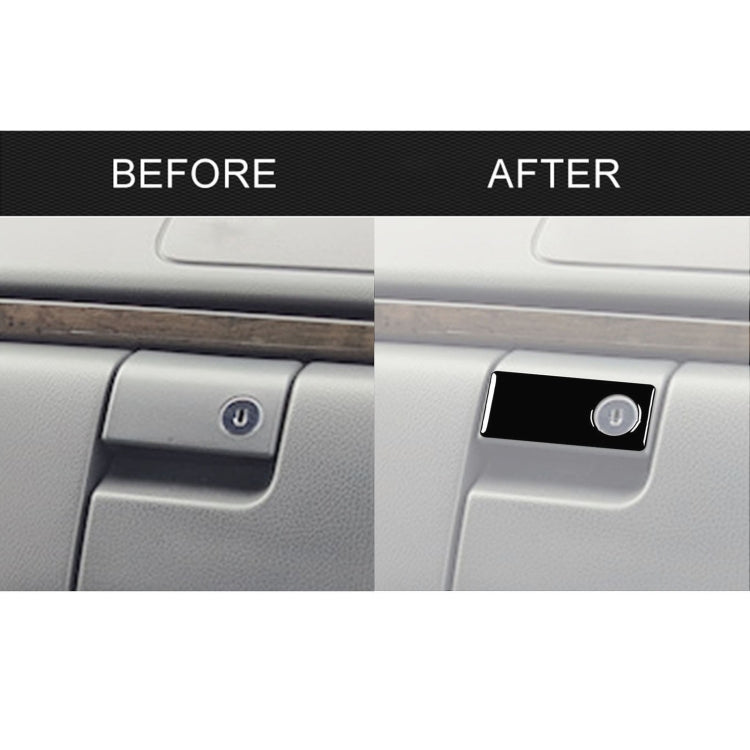 For Mercedes-Benz E-Class W210 1996-2002 Car Passenger Storage Box Switch Decorative Sticker, Left and Right Drive Universal, Passenger Storage Box Switch