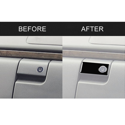 For Mercedes-Benz E-Class W210 1996-2002 Car Passenger Storage Box Switch Decorative Sticker, Left and Right Drive Universal, Passenger Storage Box Switch