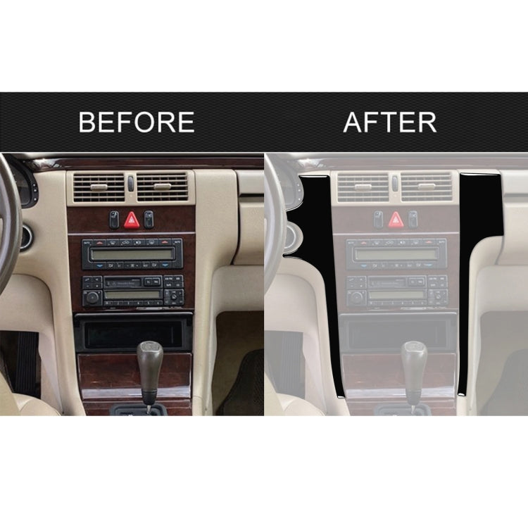 For Mercedes-Benz E-Class W210 1996-2002 Car Center Console Side Decorative Sticker, Left Drive, Center Console Side, Left Drive