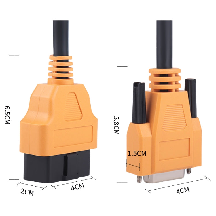 C91C80 Diagnostic Instrument OBD Cable D91TC Bluetooth Box OBD II Diagnostic Cable, D91TC Diagnostic Cable