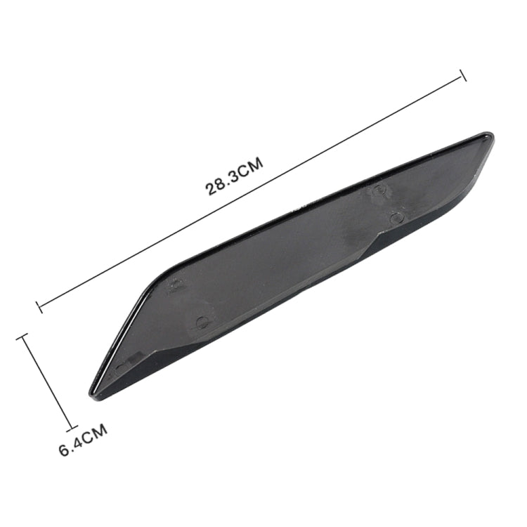 Car ABS Fender Decorative Sticker for BMW 5 Series 525Li 530Li, Bright Black, Bright Black