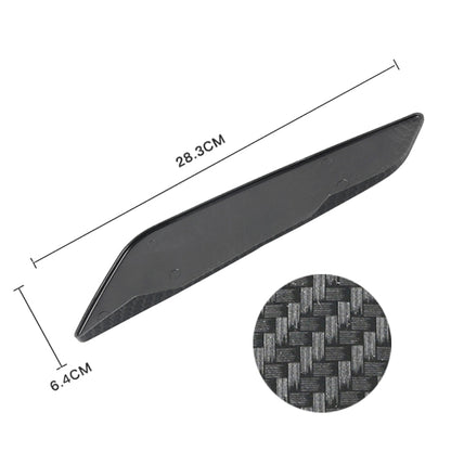 Car ABS Fender Decorative Sticker for BMW 5 Series 525Li 530Li, Carbon Fiber Texture, Carbon Fiber Texture