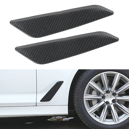 Car ABS Fender Decorative Sticker for BMW 5 Series 525Li 530Li, Carbon Fiber Texture, Carbon Fiber Texture