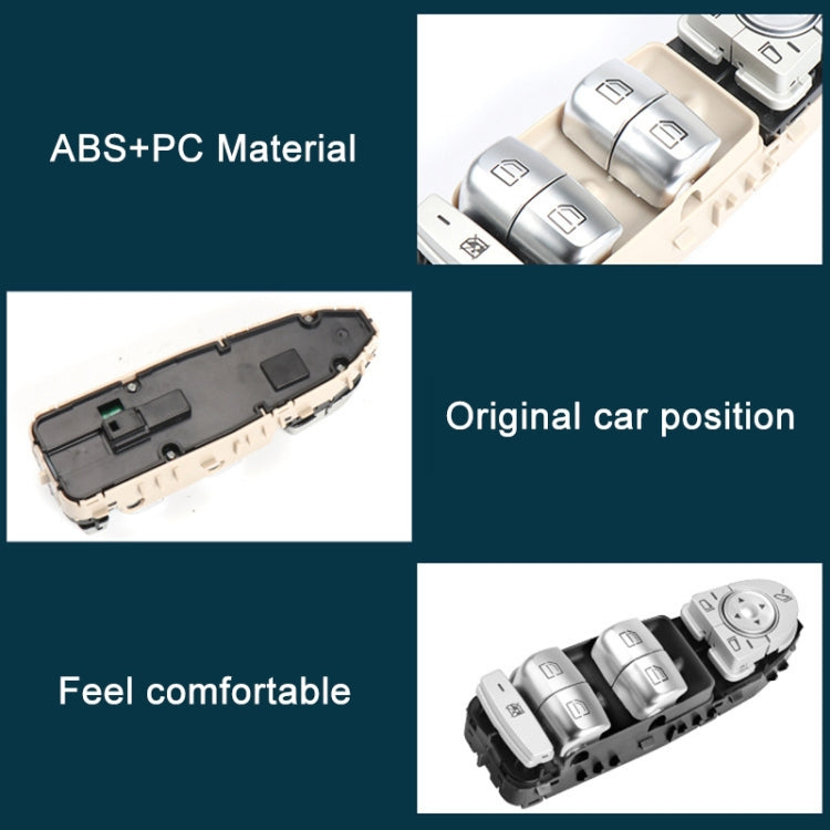 Car Auto Electronic Window Master Control Switch Button for Mercedes-Benz C Class W205 2015-2021, For Mercedes-Benz C Class (Brown), For Mercedes-Benz C Class (Black), For Mercedes-Benz C Class (Beige)