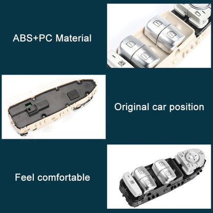 Car Auto Electronic Window Master Control Switch Button for Mercedes-Benz C Class W205 2015-2021, For Mercedes-Benz C Class (Brown), For Mercedes-Benz C Class (Black), For Mercedes-Benz C Class (Beige)
