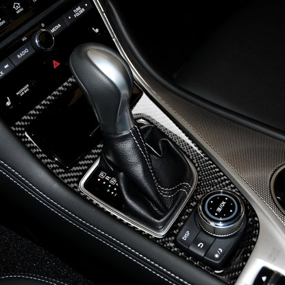 Car Left Drive Carbon Fiber Gear Shift Decorative Sticker for Infiniti Q50 / Q60 2014-2020, Gear Shift