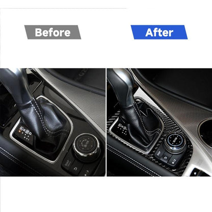 Car Left Drive Carbon Fiber Gear Shift Decorative Sticker for Infiniti Q50 / Q60 2014-2020, Gear Shift
