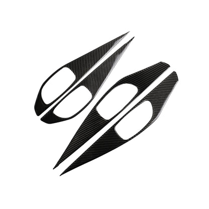 4 PCS Car Carbon Fiber Door Inner Handle Panel Decorative Sticker for Infiniti Q50 2014-2020, Door Inner Handle Panel (B)