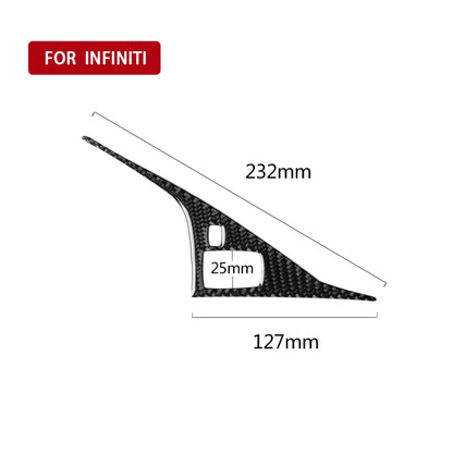 Car  Left Drive Carbon Fiber Driver Panel Decorative Sticker for Infiniti Q50 / Q60 2014-2020, Driver Panel