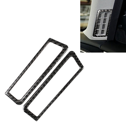2 PCS Car Carbon Fiber A Column Air Outlet Frame Decorative Sticker for Infiniti Q50 / Q60 2014-2020, A Column Air Outlet Frame