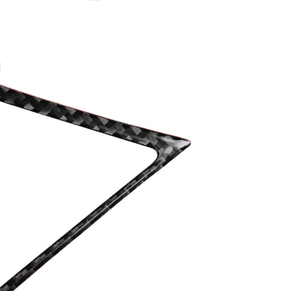 2 PCS Car Carbon Fiber Central Air Outlet Frame Decorative Sticker for Infiniti Q50 / Q60 2014-2020, Central Air Outlet Frame