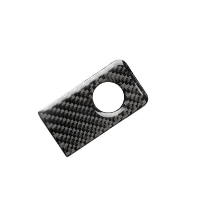 Car Carbon Fiber Front Passenger Seat Storage Box Decorative Sticker for Infiniti Q50 / Q60 2014-2020, Left Drive, Front Passenger Seat Storage Box