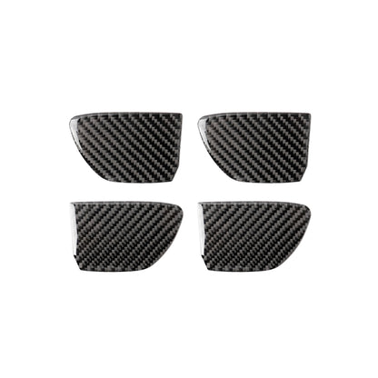 4 PCS Car Carbon Fiber Door Inner Handle Wrist Panel Decorative Sticker for Infiniti Q50 / Q60 2014-2020, Door Inner Handle Wrist
