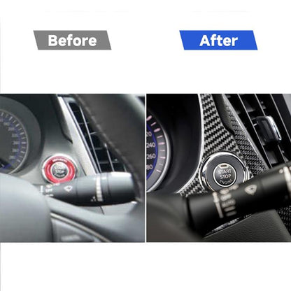 Car Carbon Fiber Dashboard Decorative Sticker for Infiniti Q50 / Q60 2014-2020, Left Drive, Dashboard