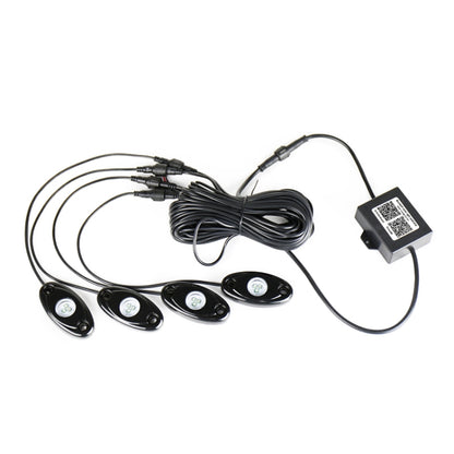 4 in 1 Universal Car APP Control RGB Chassis Atmosphere Lights Colorful Lighting Decorative Lamp, Car APP Control Atmosphere Lights