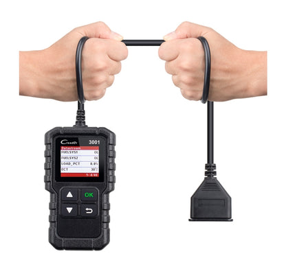 Launch Creader CR3001 Car Color Screen Code Reader OBD2 Fault Detector Diagnostic Tool, Launch Creader CR3001