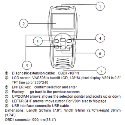 OE581 Car Mini Code Reader OBD2 Fault Detector Diagnostic Tool, OE581