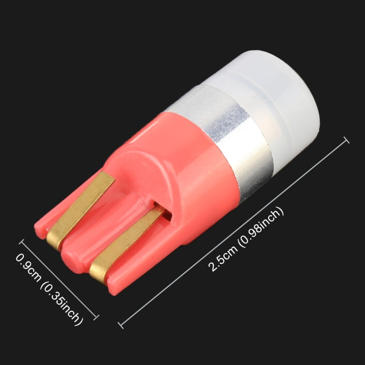 10 PCS T10 / W5W / 168 / 194 DC12V / 0.6W 1LEDs SMD-3030 Car Clearance Light