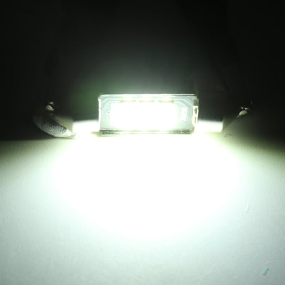 2 PCS 31mm DC12V / 2.5W / 6000K / 170LM 6LEDs SMD-3030 Car Reading Lamp Dome Light, 31mm