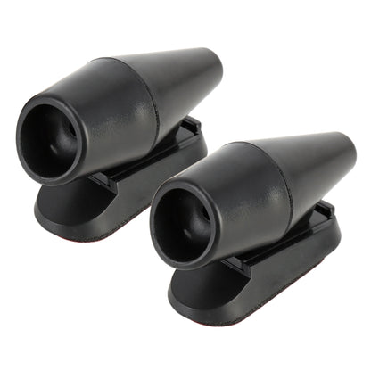 Pair Car ABS Deer Alert Sound Alarm Ultrasonic Wind Power Animal Repeller, Wind Power Animal Repeller (Black), Wind Power Animal Repeller (Black Silver)