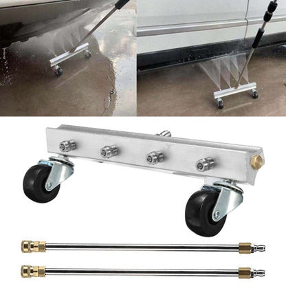 Car Body Chassis Car High Pressure Washing Machine Car Bottom Water Washing Machine 4 Nozzle Cleaner Set, Extension Rod Length: 34cm, with Extension Rod