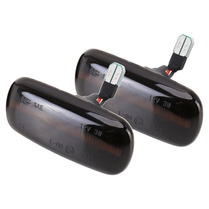 2 PCS DC12V / 3W Car LED Dynamic Blinker Side Lights Flowing Water Turn Signal Light for Audi, Yellow Light, For Audi