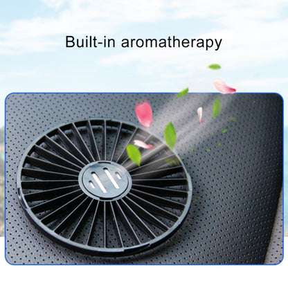 F402 Portable Car Center Console Sucker Electric Cooling Fan with Aromatherapy, F402