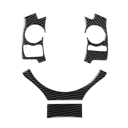 4 in 1 Car Carbon Fiber Steering Wheel Button Decorative Sticker for Lexus IS250 NX200 200t 300h, Left and Right Drive Universal, For Lexus IS250 NX200 200t 300h(A)