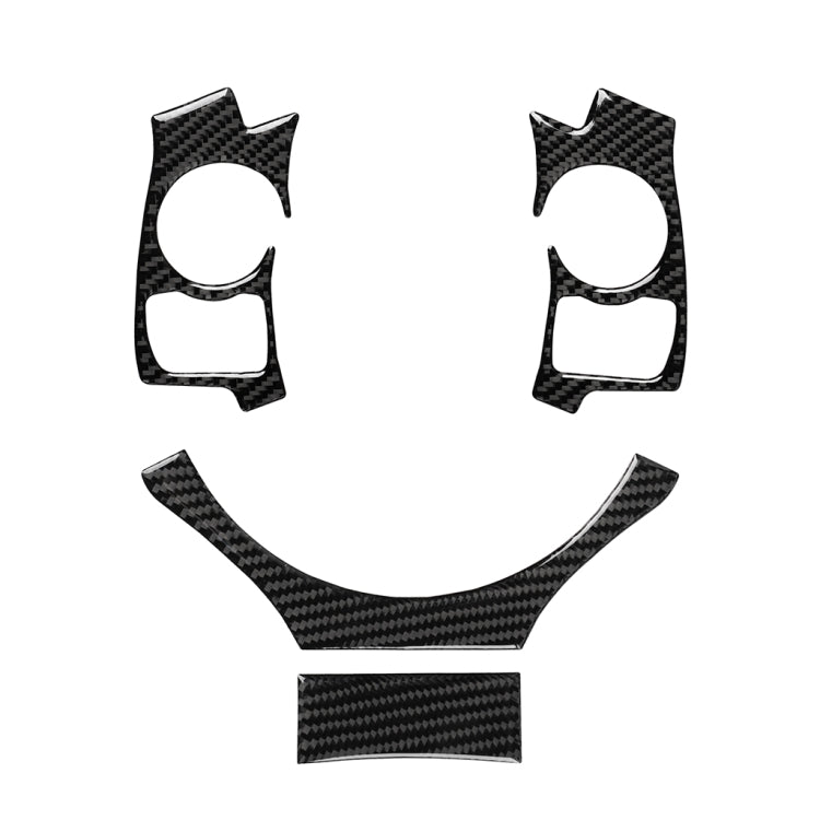 4 in 1 Car Carbon Fiber Steering Wheel Button Decorative Sticker for Lexus IS250 NX200 200t 300h, Left and Right Drive Universal, For Lexus IS250 NX200 200t 300h(B)
