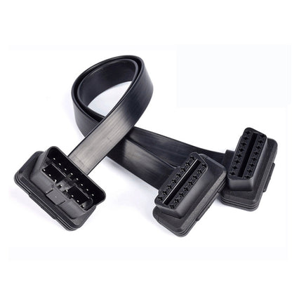 2 in 1 16PIN Car Elbow OBD Diagnostic Extended Cable OBD2 Cable, Elbow