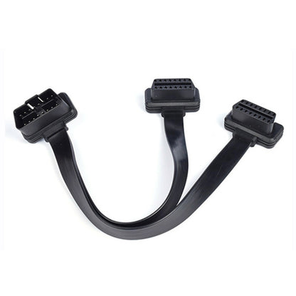2 in 1 16PIN Car Elbow OBD Diagnostic Extended Cable OBD2 Cable, Elbow