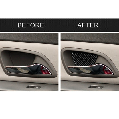 4 PCS Car Carbon Fiber Door Bowl Decorative Sticker for Chevrolet Cruze 2009-2015, Left and Right Drive Universal, Door Bowl