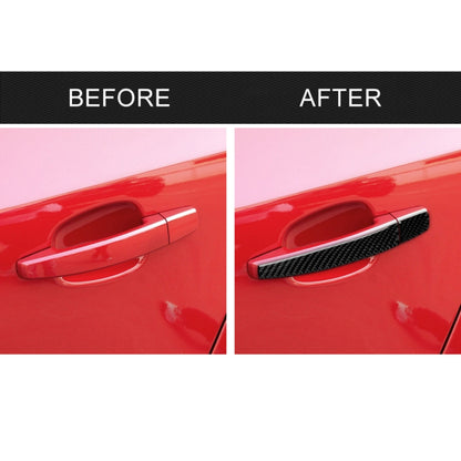 Car Carbon Fiber Door Handle Decorative Sticker for Chevrolet Cruze 2009-2015, Left and Right Drive Universal, Door Handle
