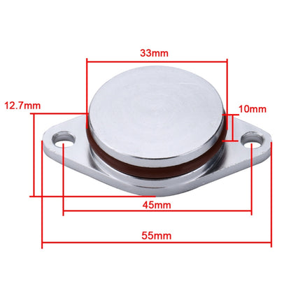 4x33mm Car Swirl Flap Air Intake Aluminum Gasket Remove Repair Kit, 33mm (Silver)