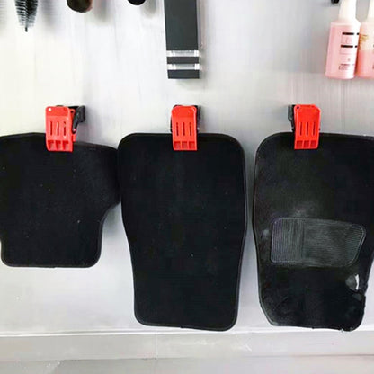 Car Foot Pad Cleaning Clip Multifunctional Wall Mounted Fixing Clip Hook, Wall Mounted Fixing Clip Hook