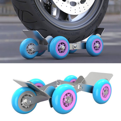 Motorcycle / Ebike Flat Tire Wheel Puller Booster Trailer Electric Emergency Help Self-rescue Traile with 5 Wheels Random Color Delivery, Self-rescue Traile