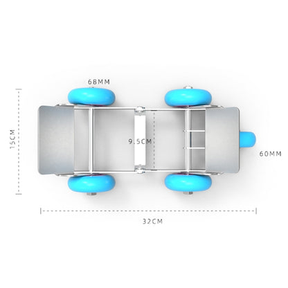 Motorcycle / Ebike Flat Tire Wheel Puller Booster Trailer Electric Emergency Help Self-rescue Traile with 5 Wheels Random Color Delivery, Self-rescue Traile