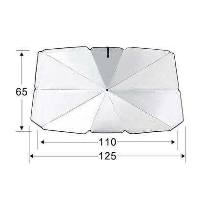 Car Retractable Sunshade Sunscreen Heat Insulation Front Windshield Sunshade, Small Size, Small Size